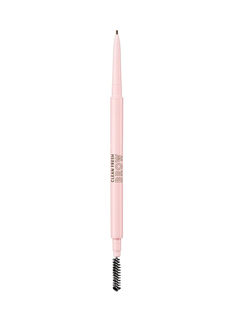 CoverGirl Covergirl Clean Fresh Brow Nano, 500 Medium Brown, Eyebrow Pencil, Ultra-Precise Tip, Waterproof, Transfer-Resistant, Built-In Spoolie, Vegan Formula, 0.001oz  - Image 1
