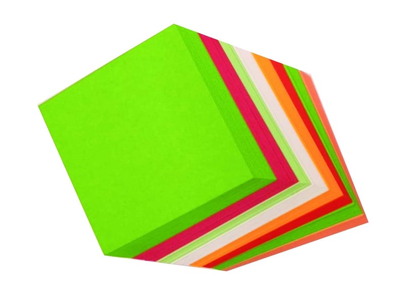 Imprint Card Stock, Index Cards Square Size 4"x 4" Bright Assorted Colors(Colors May Vary), 100 in This Package - Image 3