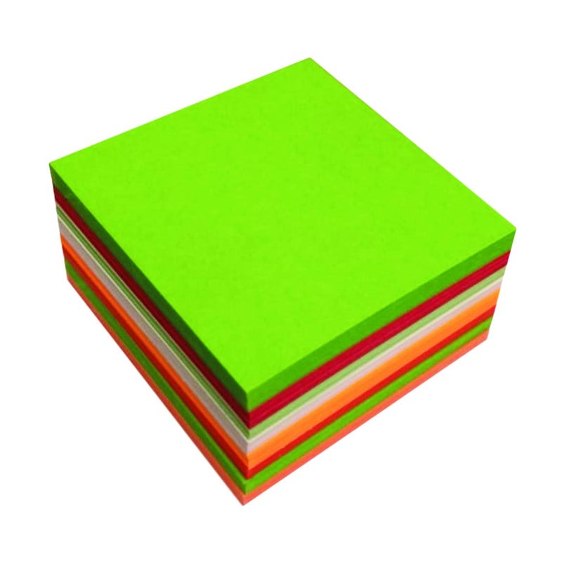 Imprint Card Stock, Index Cards Square Size 4"x 4" Bright Assorted Colors(Colors May Vary), 100 in This Package - Image 1