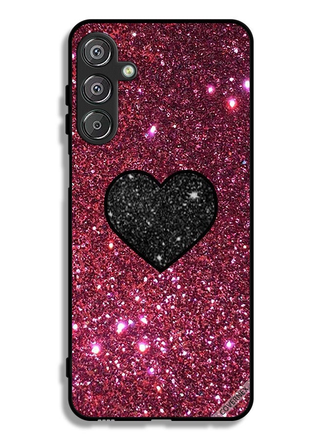 Covernex Samsung Galaxy F36 Protective Case Cover Heart In Glitters - Image 1