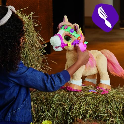 FurReal Cinnamon My Stylin Pony Toy 14Inch Electronic Pets 80 Sounds  Reactions 26 Accessories Interactive Toys for 4 Year Old Girls and Boys and Up - Image 5