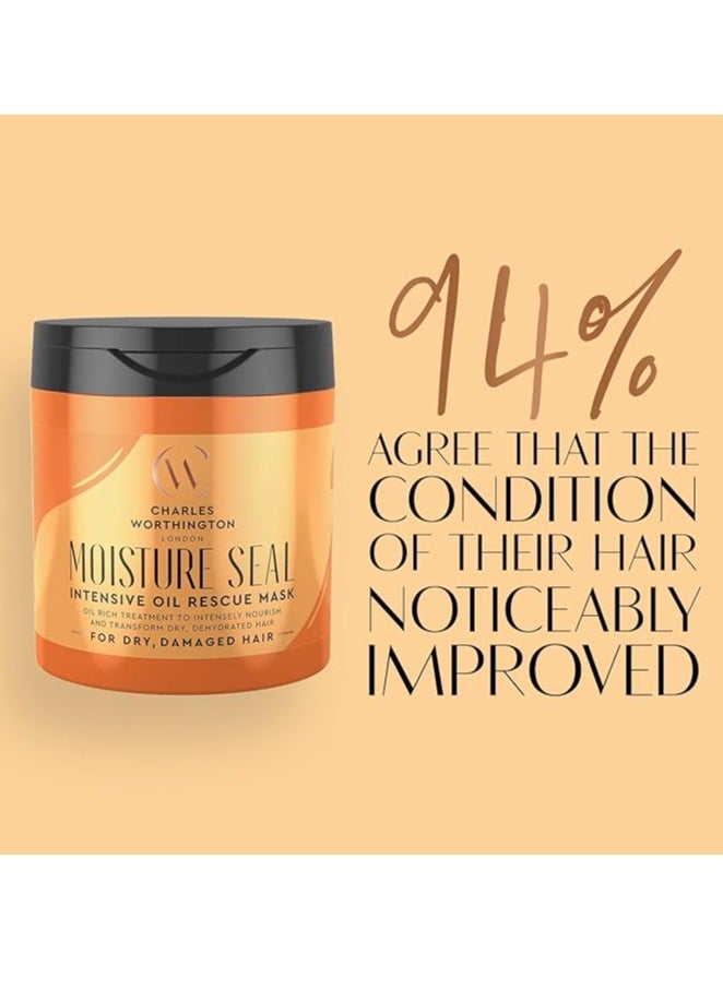 CHARLES WORTHINGTON Moisture Seal Intensive Oil Rescue Nourishing and Moisturizing Hair Masque For Dry Hair Treatment for Frizzy Hair 160 ml  - Image 2