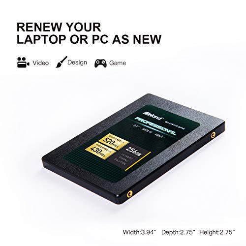INLAND Professional 256GB SSD 3D TLC NAND SATA III 6Gb/s 2.5" 7mm Internal Solid State Drive (256GB) - Image 4