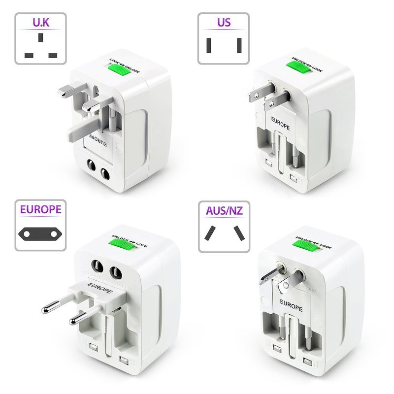 jivo Jivo Universal All in One World Travel Adapter Surge Protector Converter Charger Plug  - Image 2