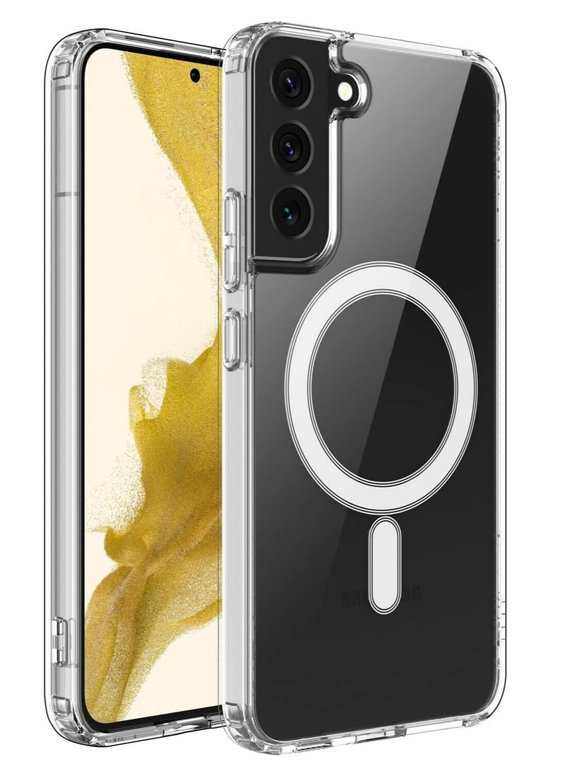 ELTRAZONE Magnetic Clear TPU Case for Samsung S24 Plus - Slim, Shockproof, Wireless Charging Compatible, Elegant Protection - Image 1