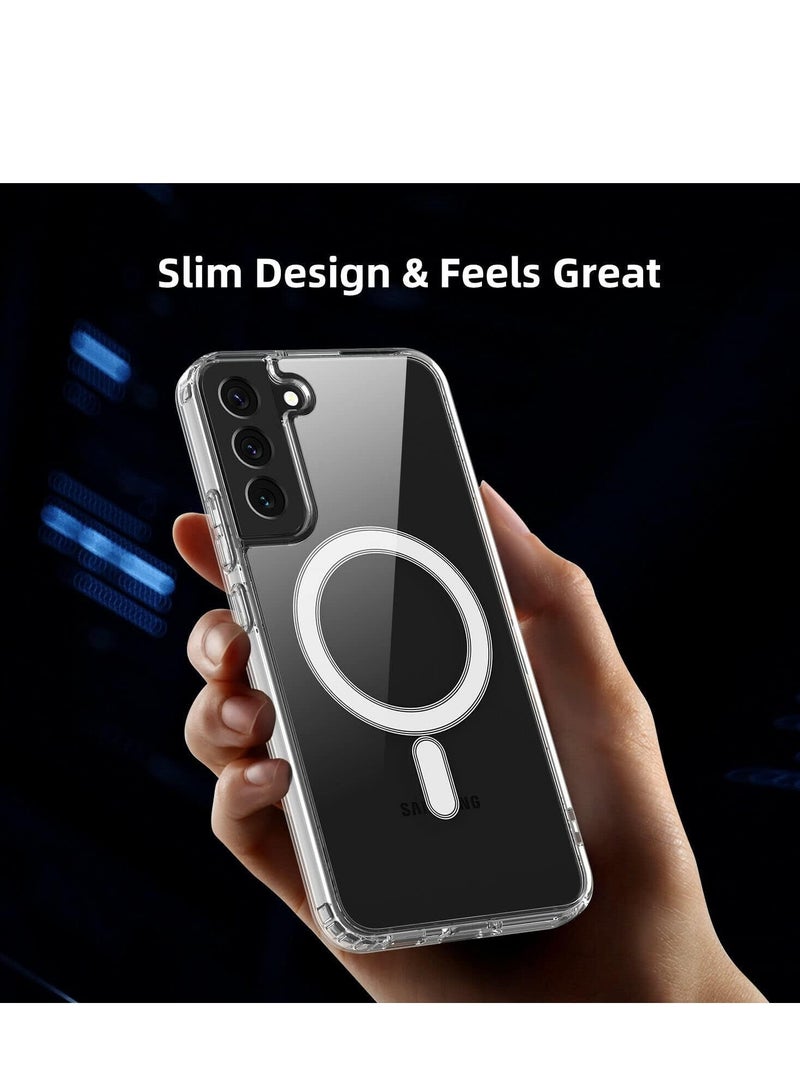 ELTRAZONE Magnetic Clear TPU Case for Samsung S24 Plus - Slim, Shockproof, Wireless Charging Compatible, Elegant Protection - Image 2