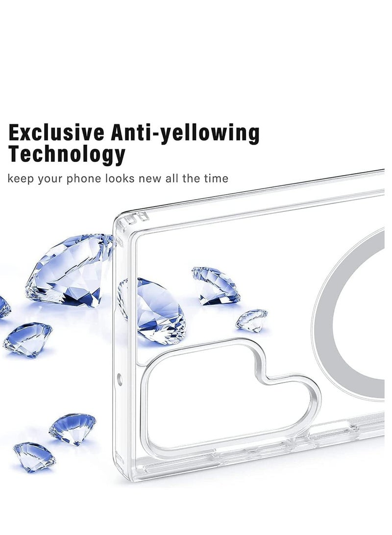 ELTRAZONE Magnetic Clear TPU Case for Samsung S24 Plus - Slim, Shockproof, Wireless Charging Compatible, Elegant Protection - Image 3