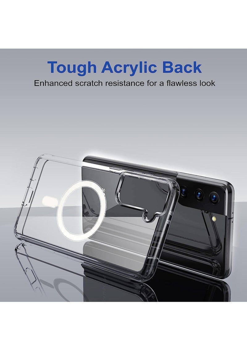 ELTRAZONE Magnetic Clear TPU Case for Samsung S24 Plus - Slim, Shockproof, Wireless Charging Compatible, Elegant Protection - Image 4