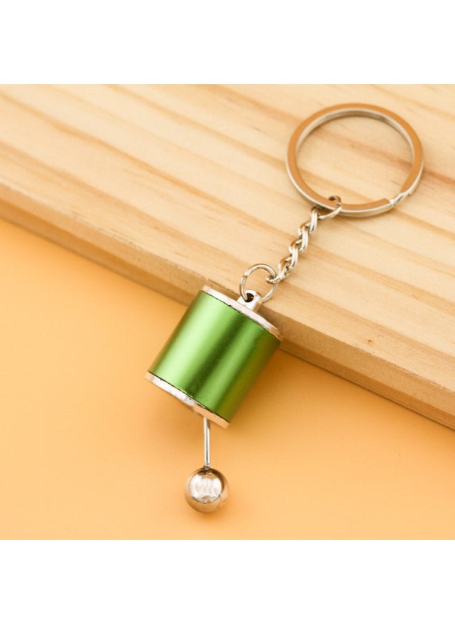 Generic - Car Speed Gearbox Keychains for Man Manual Transmission Lever Metal Gear Head Key Ring Car Refitting Creative Keychain 2023 New-Color:sk24blue - Image 1