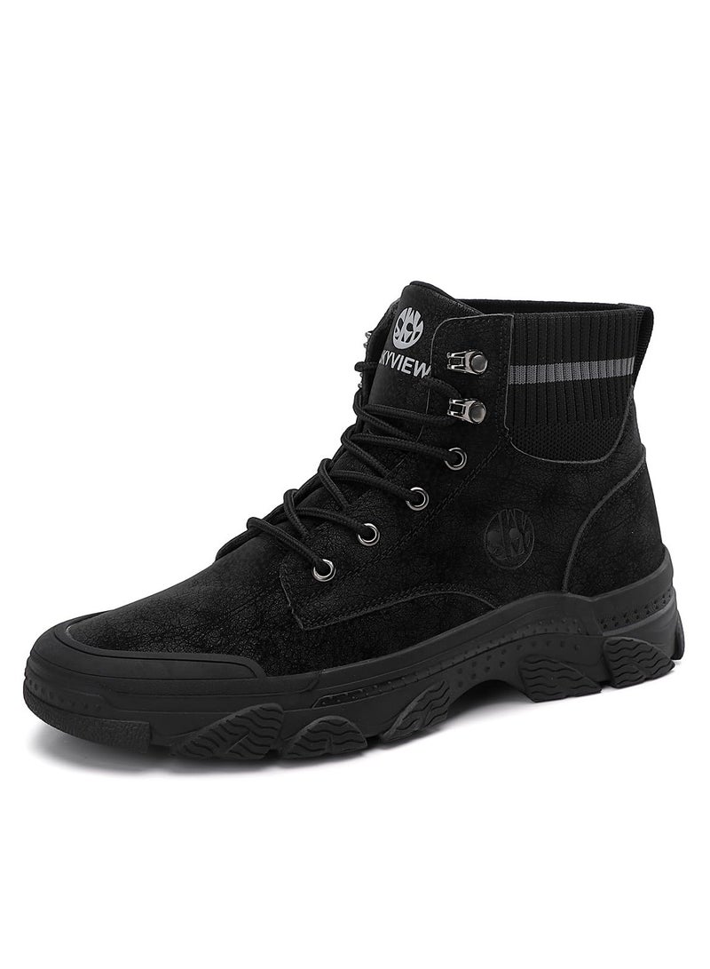 Sky View Men's Water-Resistant Hiking Shoes Non-Slip Work Boots Lightweight Boots for Men - Image 2