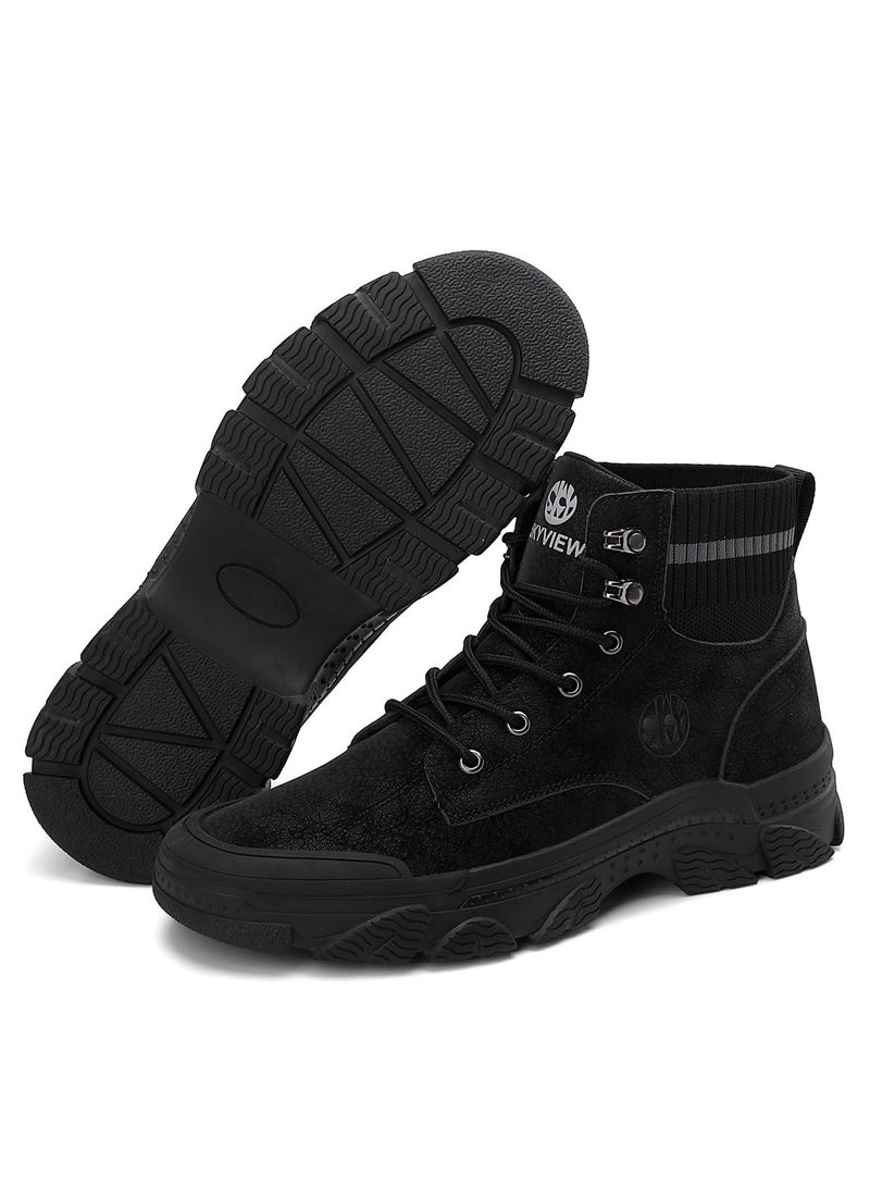 Sky View Men's Water-Resistant Hiking Shoes Non-Slip Work Boots Lightweight Boots for Men - Image 1