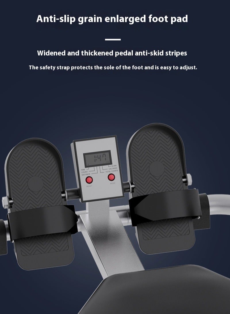 إي تي جي جهاز اللياقة البدنية المنزلي، جهاز تجديف منزلي صغير، جهاز تجديف هيدروليكي مقاوم للرياح، تخزين قابل للطي 100*25*63 سم - Image 3