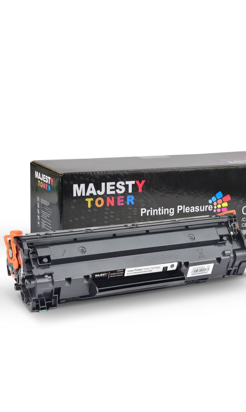 Majesty CE285A Toner Cartridge Compatible with HP LaserJet P1006 P1102 P1102W P1109w MFP M1212nf M1217nfw MF3010 Canon ImageClass LBP6000 LBP6030W MF3010 Printer Black for Home Office Daily Use - Image 1