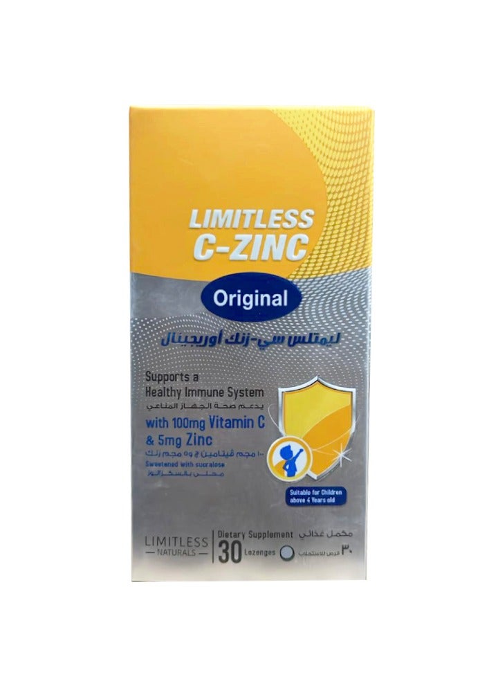 LIMITLESS C Zinc Original 30 Lozenges