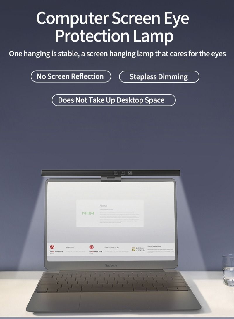 ARSTID USB Powered Computer Monitor Laptop Lamp for Office/Home/Gaming/Desk with Adjustable Brightness/Color 330MM - Image 4