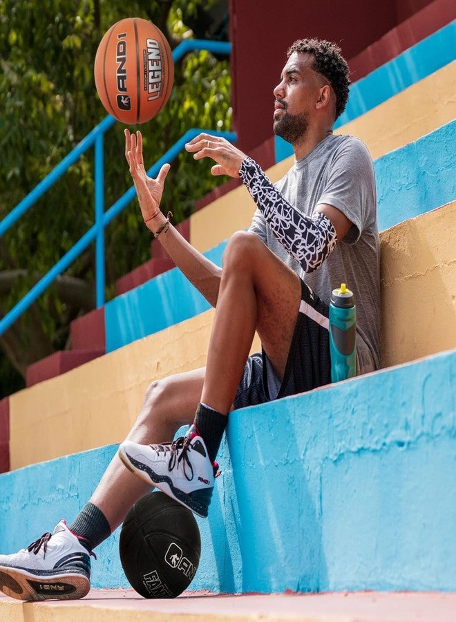 AND1 The Legend Rubber Basketball - 29.5 Official Size Streetball - Sold Deflated (Pump NOT Included), Size 7 - Image 4