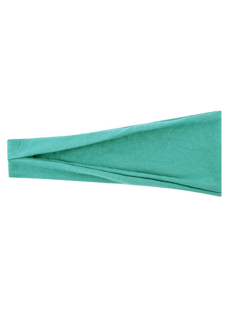 Nariele New Elastic Unisex Sport Yoga Headband Peacock Blue