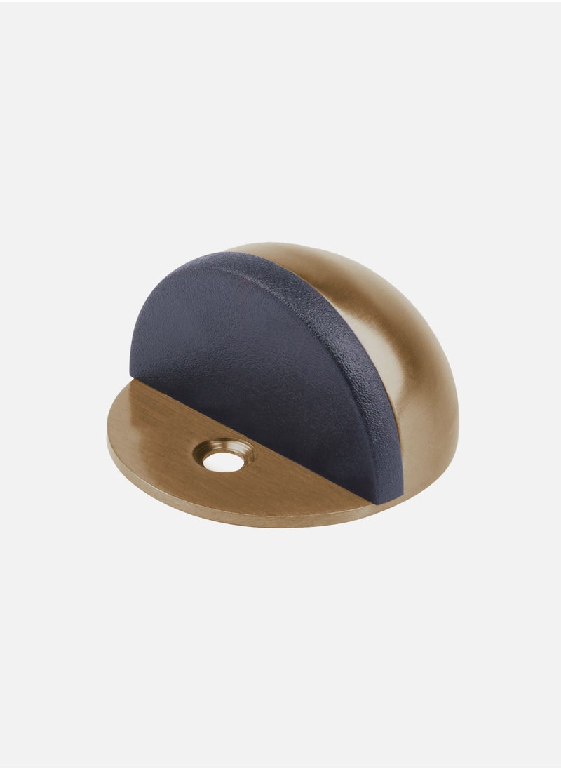CINCINNO Half Moon Door Stopper – 40mm, Premium Stainless Steel, Heavy Duty, Anti-Corrosion, Wall Protector, Modern Design, Silent Close, 5-Year Warranty – (Light Antique Brass) 