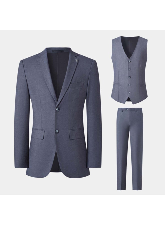 Tucano Men's Suit  All-season Hormone-structured Business Casual Wedding Formal Attire Set - Southwest Style - Image 3