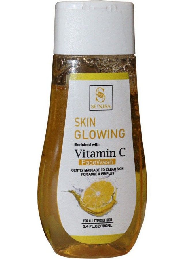 SUNISA New Skin Glowing Enriched With Vitaminc 3X Booster Face Serum (30 Ml) And Vitaminc Facewash(100 Ml) (Pack Of 2) - Image 4
