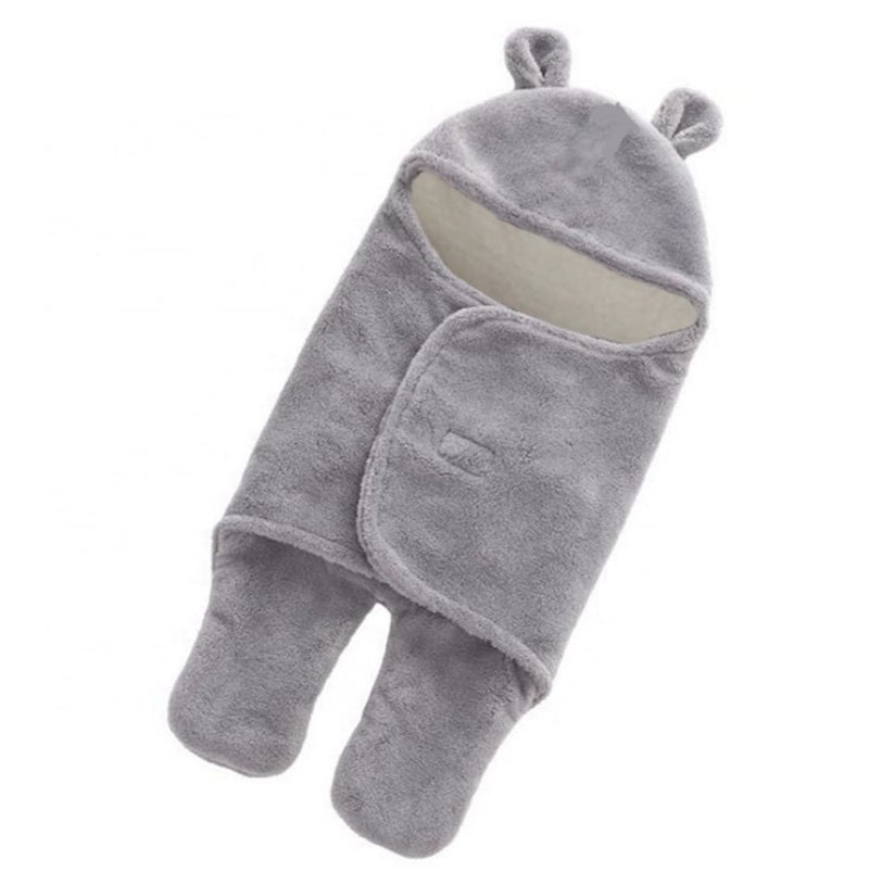 First Kick First Kick Fleece Baby Blankets New Born Pack of Hooded Supersoft Wearable Wrapper Cum Baby Sleeping Bag For Babies (70 Cm X 76 Cm, 0-6 Months) Lightweight, Multi-Colour  - Image 2