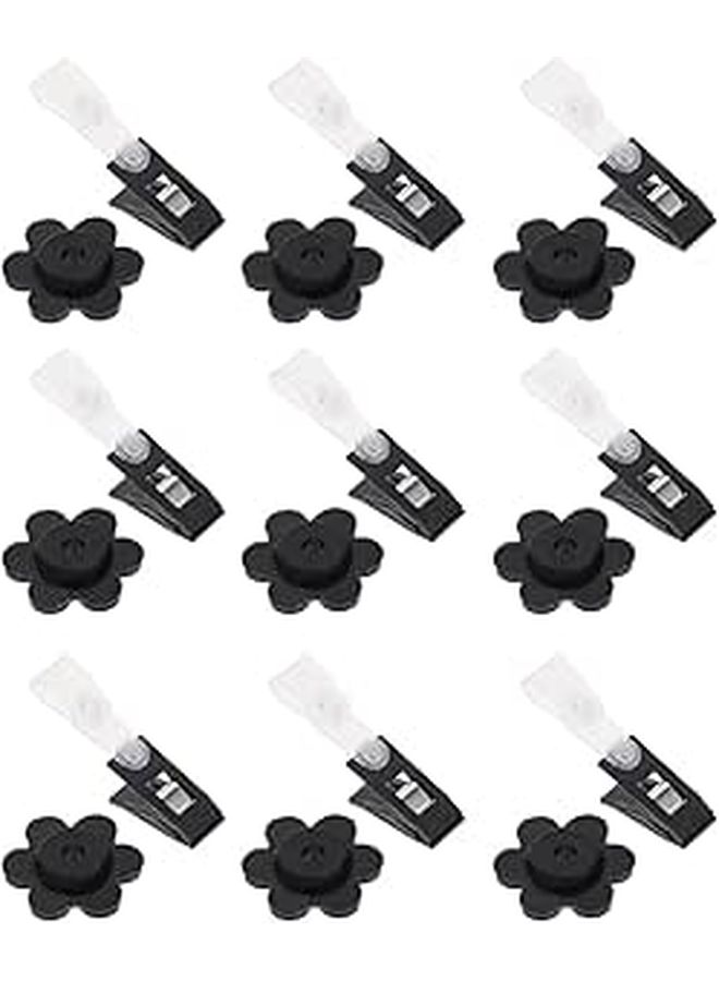 10 Pack Garden Flag Clips with Rubber Stoppers Breeze Resistant Outdoor Yard Banner Pole Accessories - Image 1