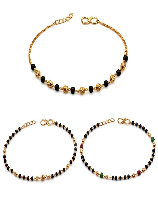 JHB Gold Plated Hand Bracelet Combo For Women (COMBO35) - Image 1