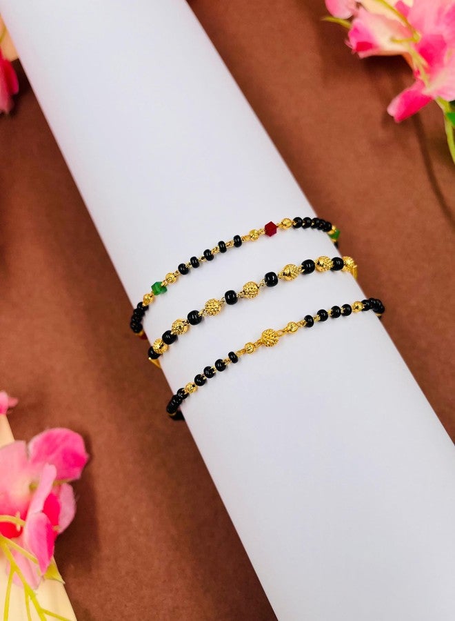 JHB Gold Plated Hand Bracelet Combo For Women (COMBO35) - Image 3