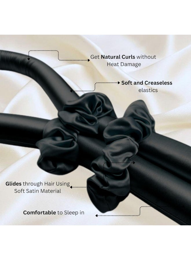 ELAUR Satin Heatless Curling Set-Hair Rollers for Heatless Curls | Overnight Heatless Hair Curlers to Sleep in | Curling Rod Headband for Short & Long Hair | Hair Wrap Curler - Image 5