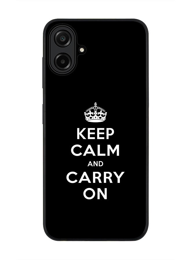 Stylizedd For Samsung Galaxy A07 4G Case,Slim fit Camera Protection, Shockproof Thin Phone cover  - Keep calm and carry on