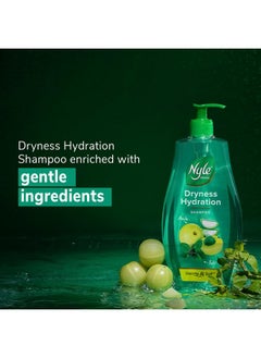 Nyle Naturals Dryness Hydration Shampoo| For Dry & Frizz Free Hair | With Tulsi, Amla And Aloe Vera|Gentle & Soft Shampoo | For Men & Women | 800Ml  - Image 4