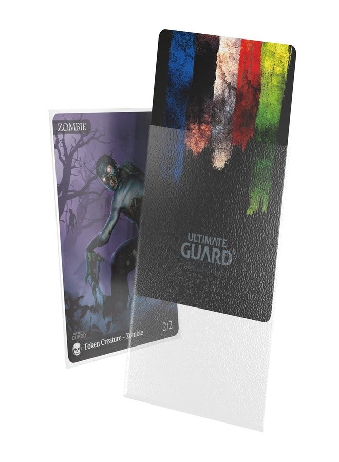 Ultimate Guard Cortex Outer Card Sleeves, 100 Standard Size TCG Sleeves, 66 x 91mm, Transparent Back, Matte Finish, No PVC & Acid-Free, High Clarity - Image 1