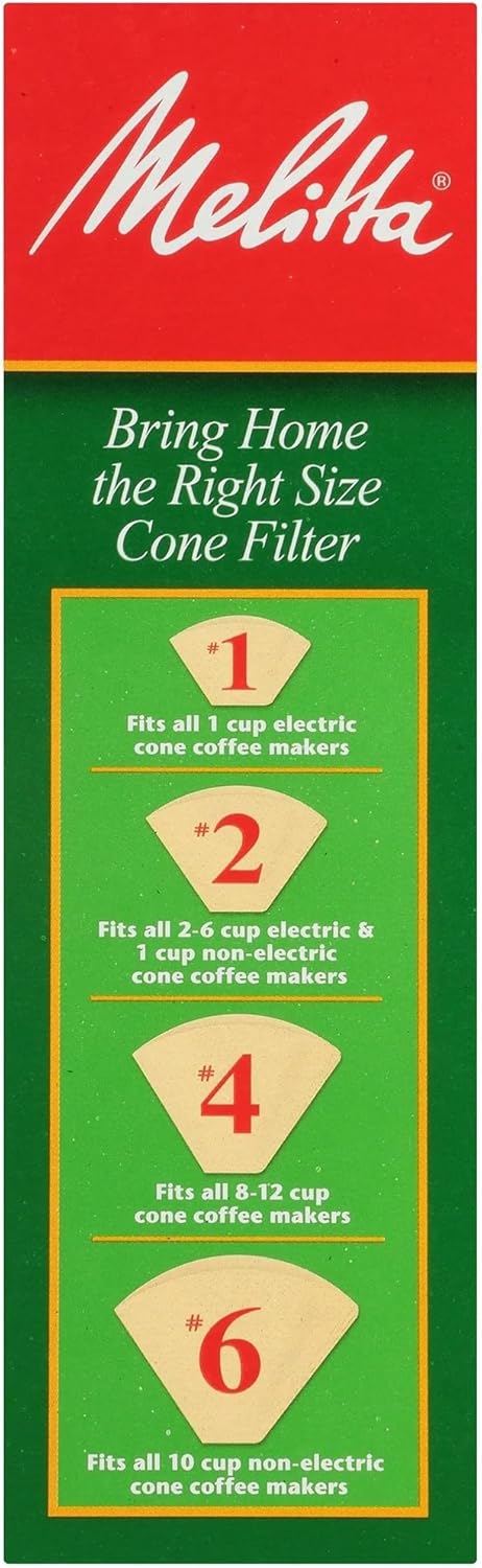 Melitta Melitta 622752 2 Natural Brown Cone Coffee Filters 100 Count 2pack - Image 5