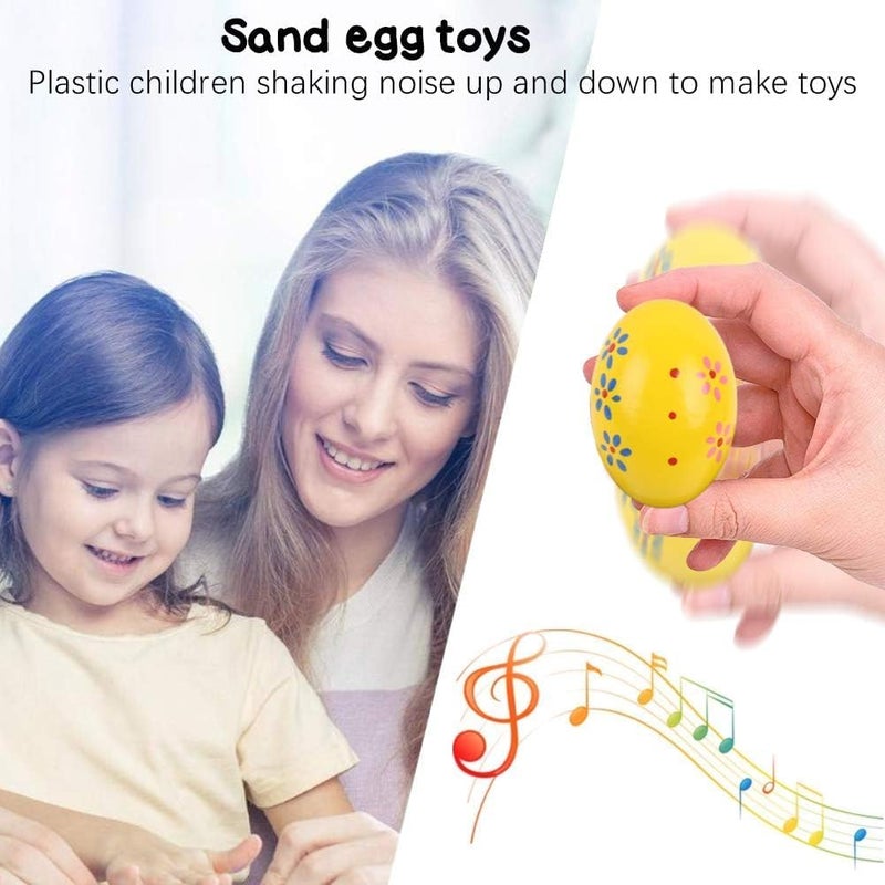 POPLAY 15 PCS Wooden Percussion Musical Egg Maracas Egg Shakers for Party Favors Classroom Prize Supplies Musical Instrument - Image 5