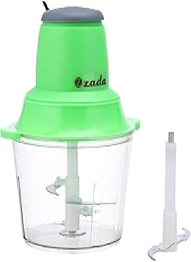 zada Zada ZCH-18 250W Vegetable Chopper with Metal Gear, 1.8 Liter Capacity, Green 