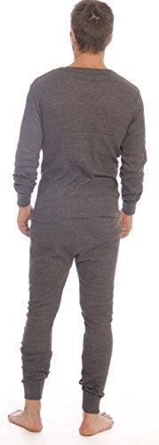 At The Buzzer Thermal Underwear Set for Men 95962-Charcoal-3X - Image 3