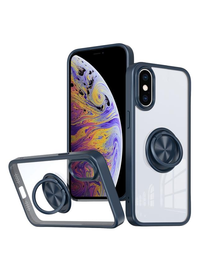S-TOP Case For iPhone XS Max Ring Holder PC Hybrid TPU Phone Case - Image 1
