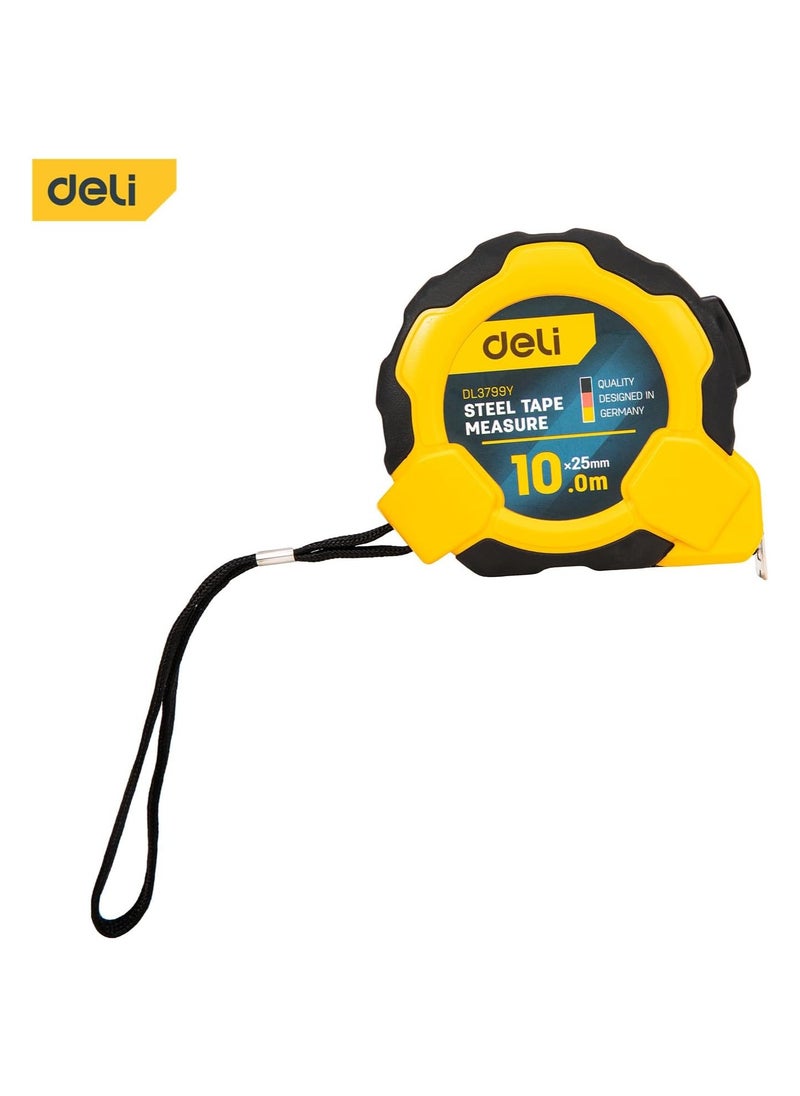 Deli Deli Measuring Tape, Self-locking 10mx25mm  - Image 2