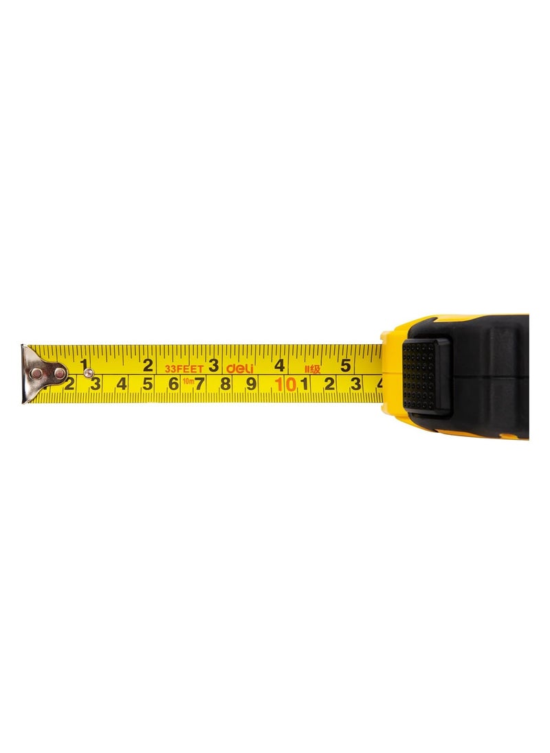 Deli Deli Measuring Tape, Self-locking 10mx25mm  - Image 3