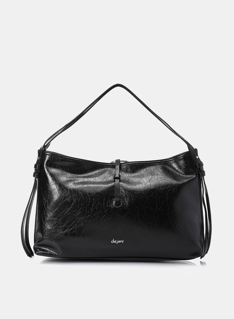 Dejavu Elegant Shoulder Bag-OYE-DJTX-001-Black - Image 3