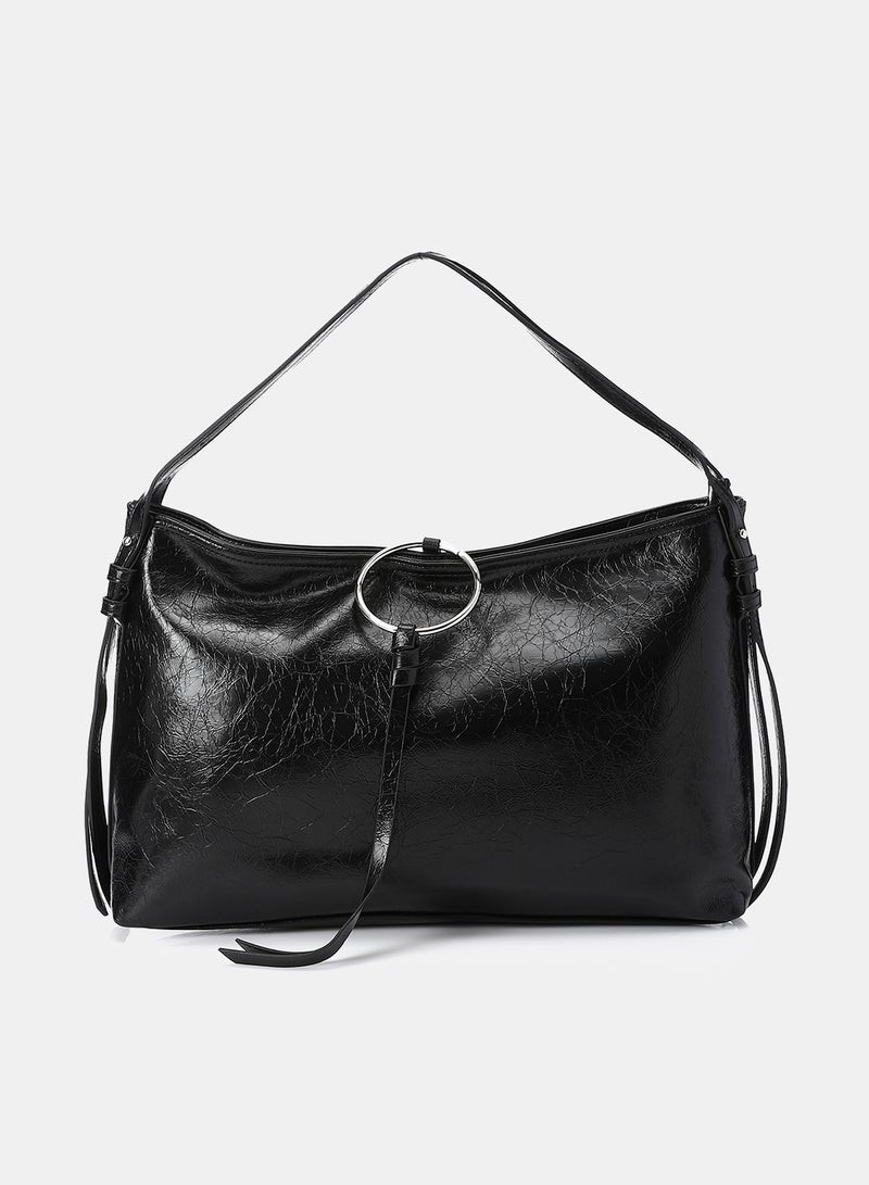 Dejavu Elegant Shoulder Bag-OYE-DJTX-001-Black - Image 1