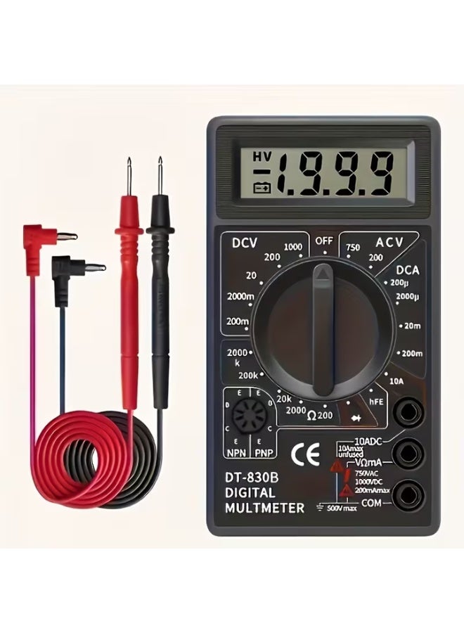 جهاز قياس رقمي متعدد DT-830D، فاحص كهربائي احترافي ذاتي النطاق - Image 2