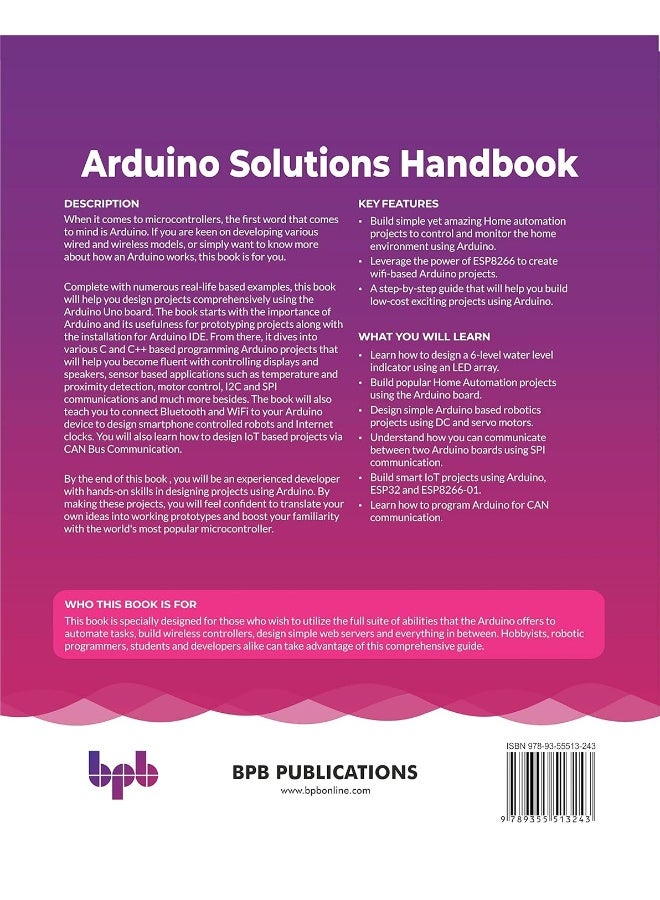 Arduino Solutions Handbook: Design interesting DIY projects using Arduino Uno, C and C++ - Image 2