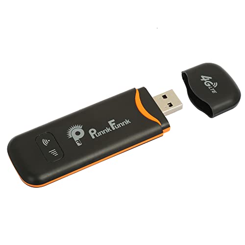 PunnkFunnk 4G LTE WiFi USB Band Dongle Stick with All SIM Network Support | 4G Data Card with up to 150Mbps Data Speed, Fast 4G Dongle, SIM Adapter Included (Black) - Image 2