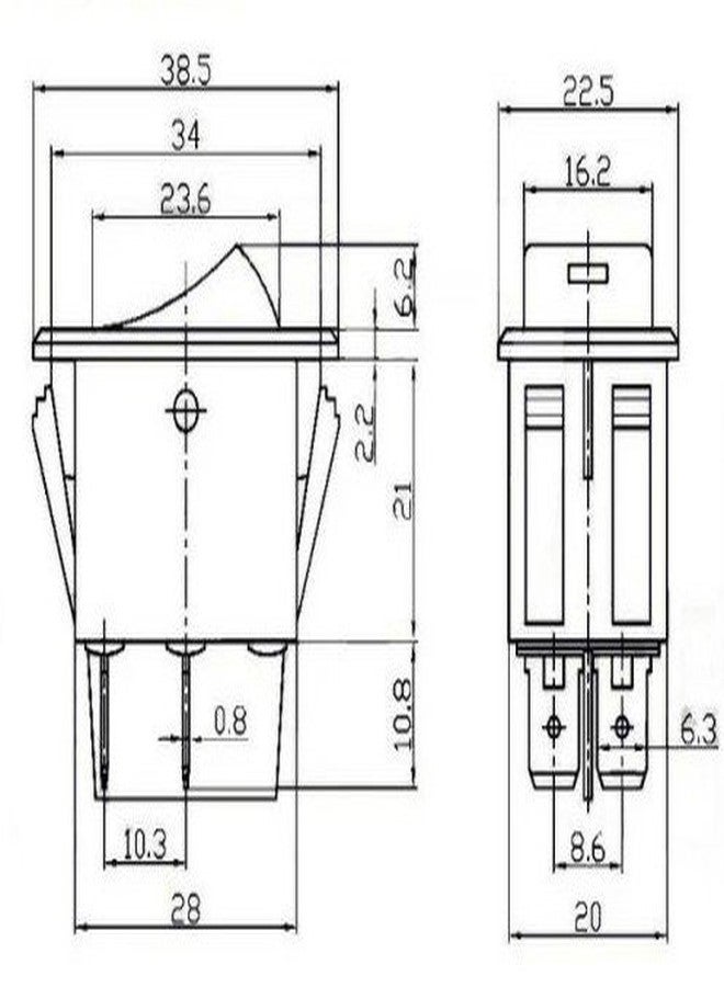تومال مفتاح تشغيل/إيقاف بديل لمصابيح الضباب LED من TOMALL، يعمل بجهد 12 فولت تيار مستمر وتيار 35 أمبير، مزود بإضاءة LED زرقاء، مناسب لجميع أنواع السيارات - Image 3