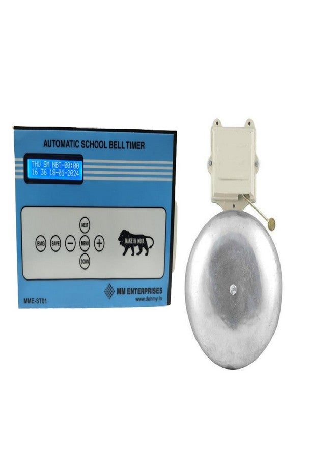 MME Dehmy biggest Latest Automatic School Bell Timer System with 12 inches Gong Bell - Image 1
