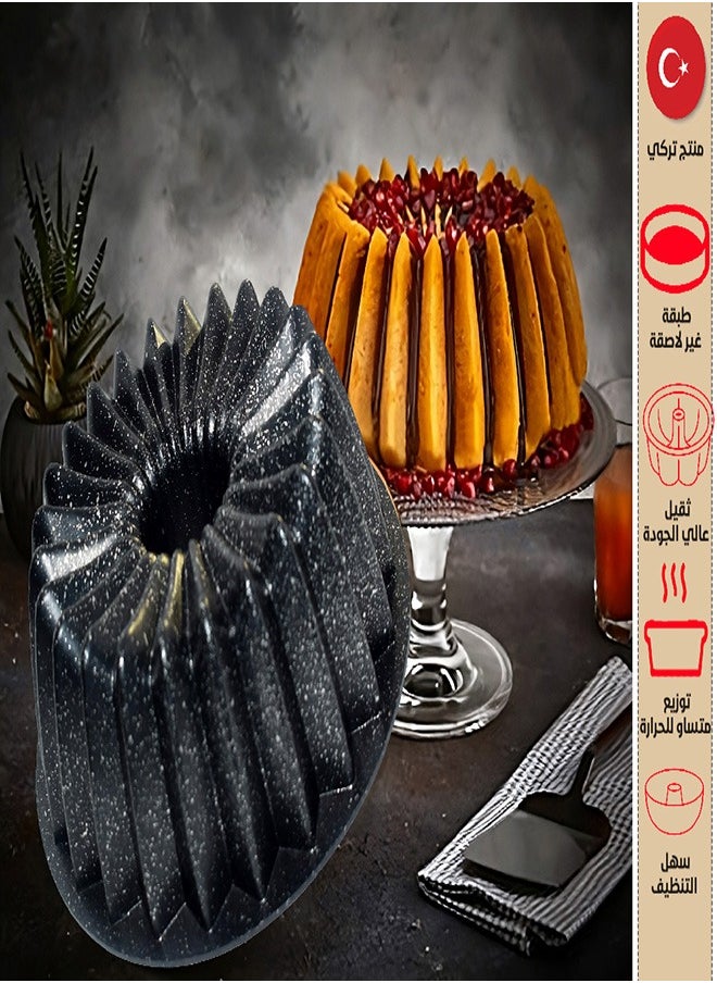 AKG Original Turkish granite cake mold covered with non-stick  - Image 4