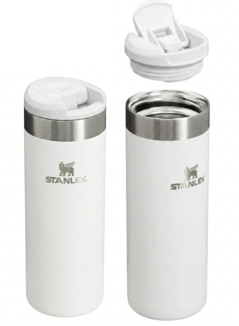 Stanley Cup 470ml / 16oz AeroLight™ Transit Mug White - Leakproof Insulated Stainless Steel Travel Mug, Keeps Drinks Hot & Cold, Lightweight - Image 2