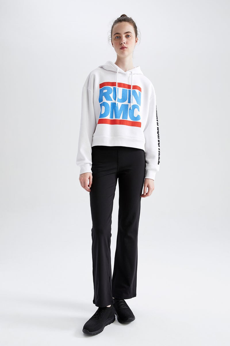 DeFacto Woman DeFactoFit Run-DMC Regular Fit Hooded Sweatshirt  - Image 3