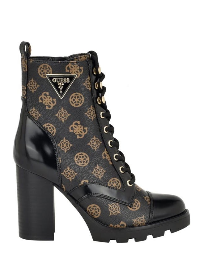 GUESS Women's Neadyn Ankle Boot, Black Multi, 9 - Image 4